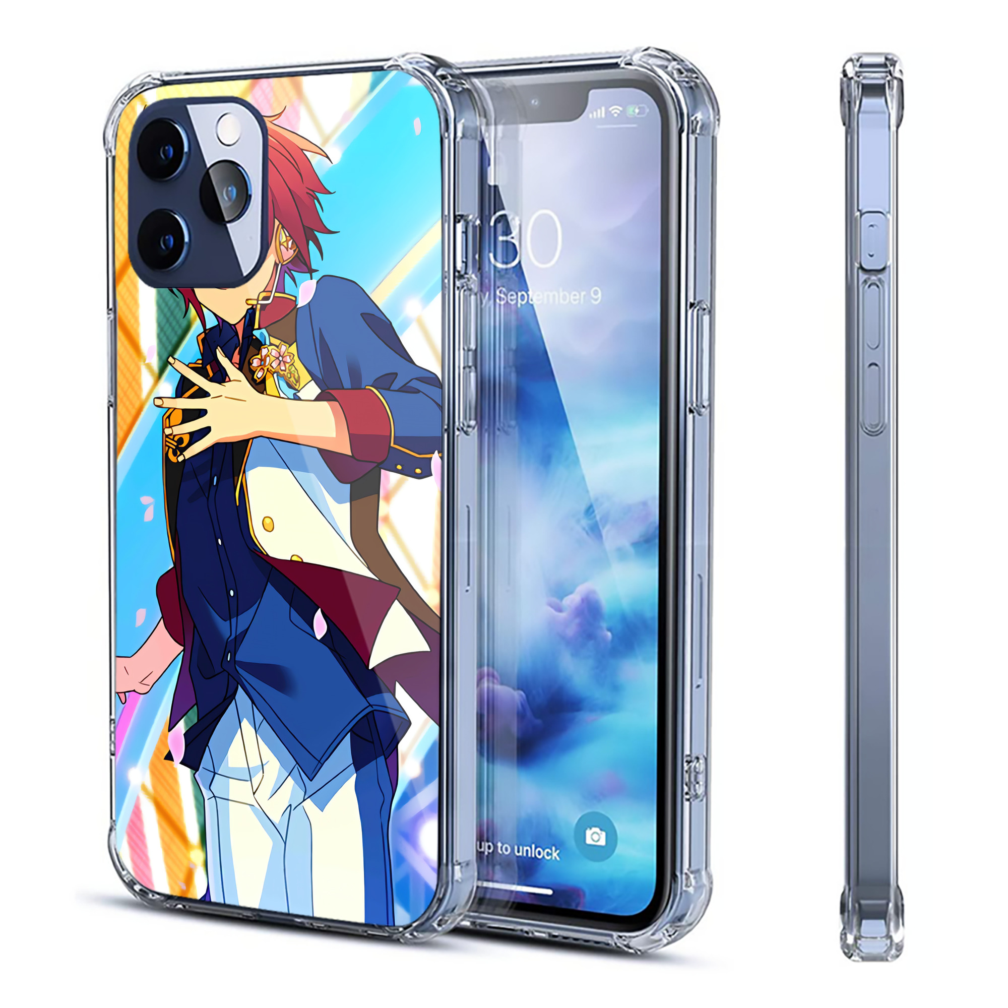（画像用） あんさんぶるスターズ! Ensemble Stars 【iPhone 12シリーズ対応】透明スマホケース（クリアソフトケース）